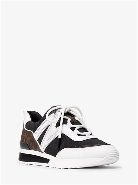 michael michael kors pippin tri-color logo and canvas trainer|Pippin Tri.